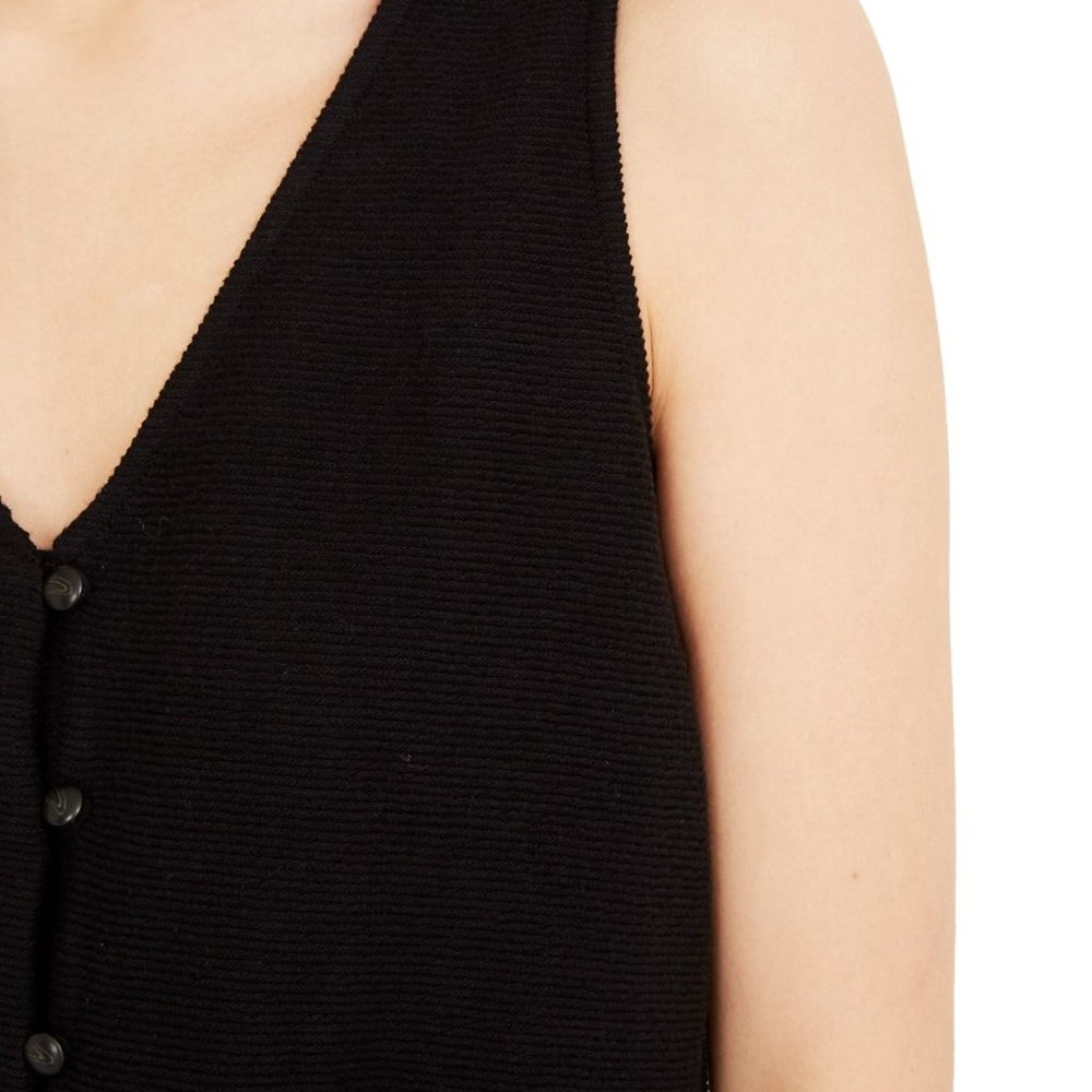 Madewell Texture & Thread Tie Button Front Tank - image 2